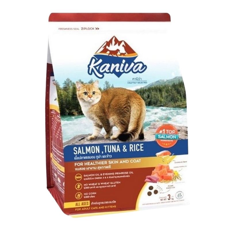 Kaniva Cat Food – Salmon, Tuna & Rice 3kg Kaniva Cat Food – Salmon, Tuna & Rice 3kg