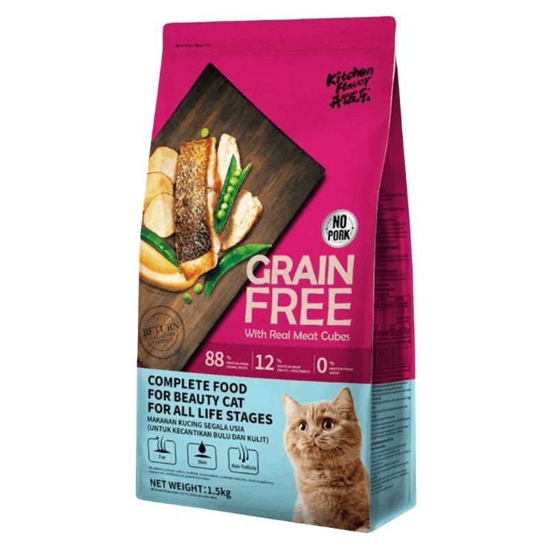 Kitchen Flavor Adult Cat Food Real Meat Cubes - 1.5kg Pack Kitchen Flavor Adult Cat Food Real Meat Cubes - 1.5kg Pack