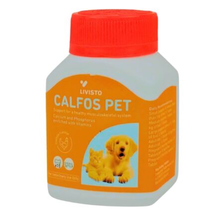 Livisto Calfos Pet Calcium And Phosphorus Enriched With Vitamins 15 Tablets