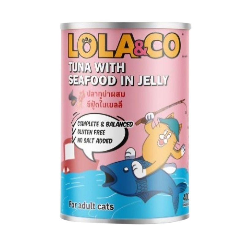 Lola & Co Can Tuna with Seafood in Jelly400gm Lola & Co Can Tuna with Seafood in Jelly400gm