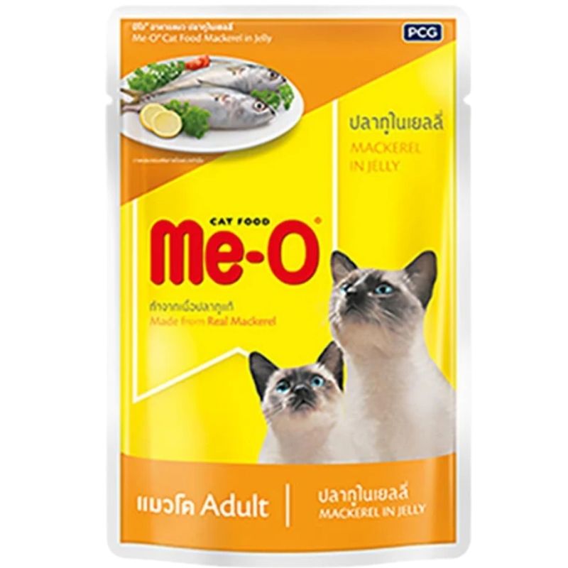 Me-O Mackerel in jelly Adult Wet Cat Food 80gm Me-O Mackerel in jelly Adult Wet Cat Food 80gm