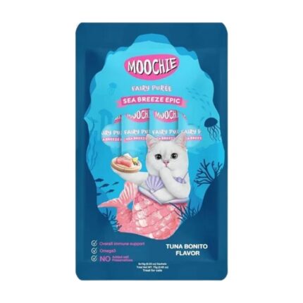 Moochie Fairy Puree Creamy Treat for Cats and Kittens Tuna & Cheese Flavor(25x15g)