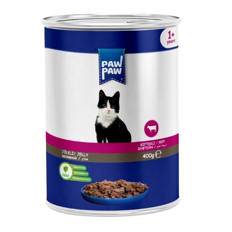 Paw Paw Adult Cat Food 400g Can Beef Paw Paw Adult Cat Food 400g Can Beef