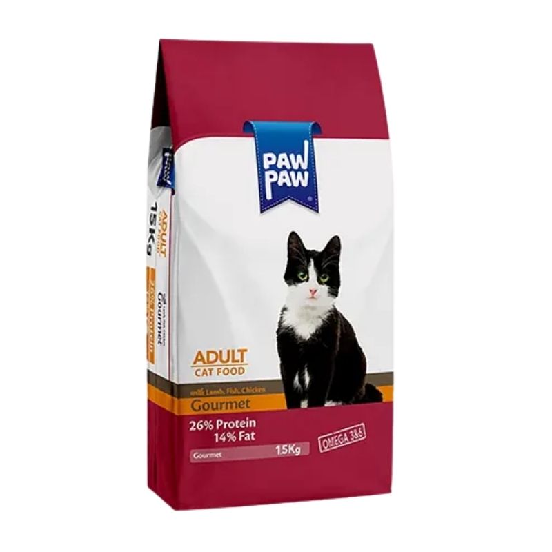 Paw Paw Adult Cat Food gourmet - 1.5kg Pack Paw Paw Adult Cat Food gourmet - 1.5kg Pack