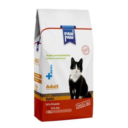 Paw Paw Adult Dry Cat Food Fish 500gm