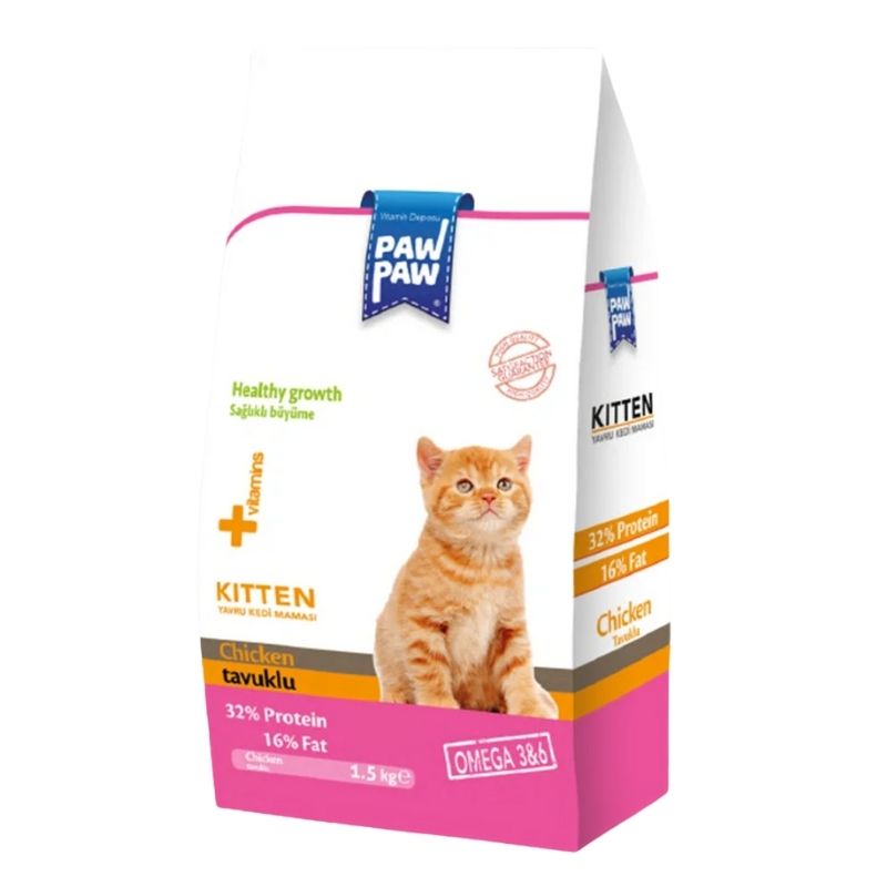 Paw Paw Kitten Cat Food Chicken - 1kg Pack Paw Paw Kitten Cat Food Chicken - 1kg Pack