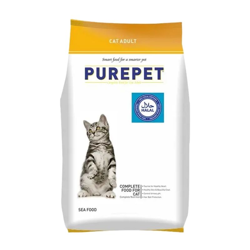 Purepet Adult Seafood Dry Cat Food (1kg) Purepet Adult Seafood Dry Cat Food (1kg)