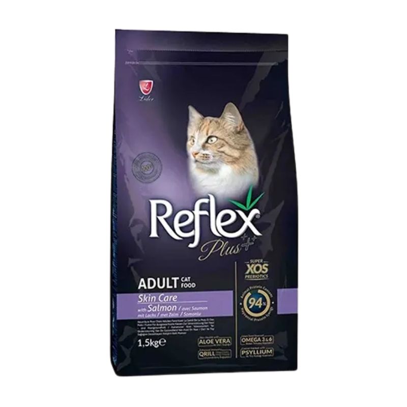 Reflex plus Adult Cat Food Skin & Care With Salmon 1.5kg Reflex plus Adult Cat Food Skin & Care With Salmon 1.5kg
