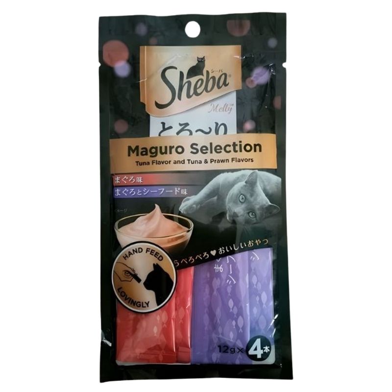 Sheba Melty Cat Treats Tuna & Prawn (12gx4) 48gm Sheba Melty Cat Treats Tuna & Prawn (12gx4) 48gm