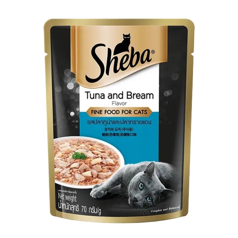 Sheba Pouch Adult Tuna & Bream 70gm Sheba Pouch Adult Tuna & Bream 70gm