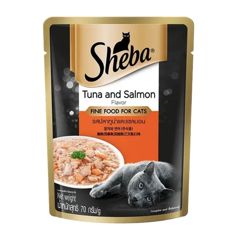 Sheba Pouch Adult Tuna & Salmon 70gm Sheba Pouch Adult Tuna & Salmon 70gm