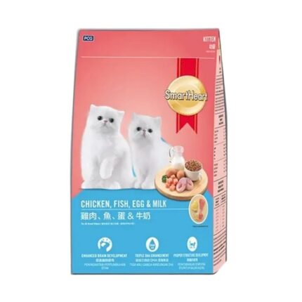 SmartHeart Kitten Cat Food Chicken, Fish, Egg & Milk 450g