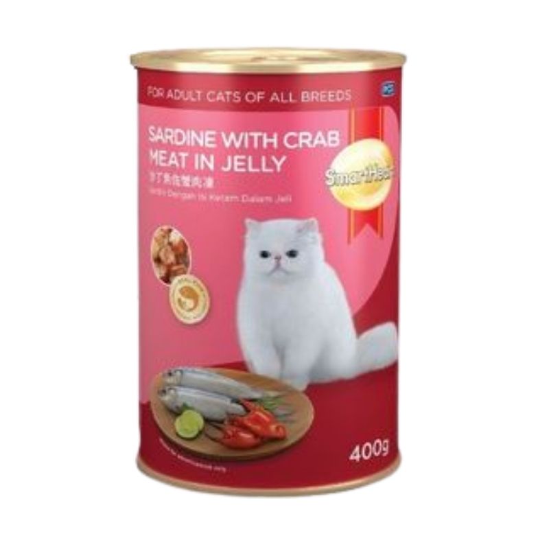 Smartheart Adult Canned Food Sardine with Salmon in Jelly 400g Smartheart Adult Canned Food Sardine with Salmon in Jelly 400g