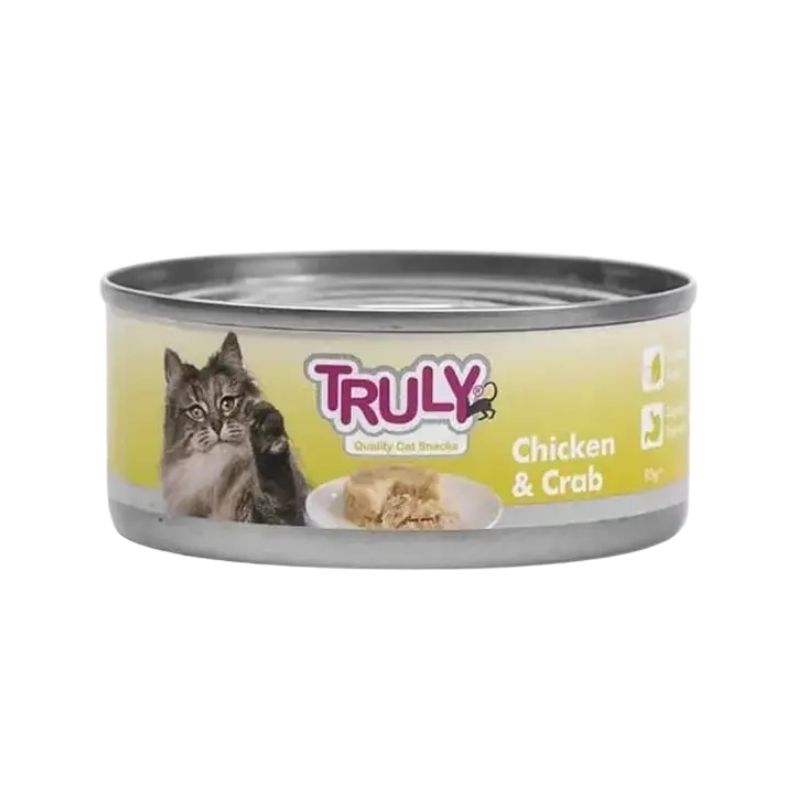 Truly Cat Food Can Chicken and Crab 95gm Truly Cat Food Can Chicken and Crab 95gm