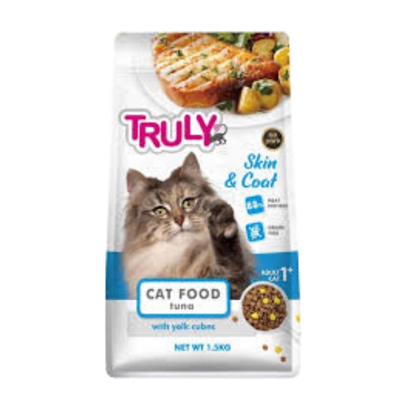 Truly Skin & Coat Care Adult Dry Cat Food Tuna Flavour 1.5kg Truly Skin & Coat Care Adult Dry Cat Food Tuna Flavour 1.5kg