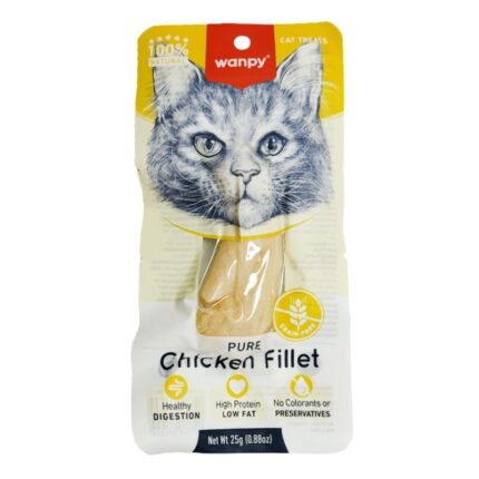 Wanpy Cat Treat Pure Chicken Fillet 25g Piece