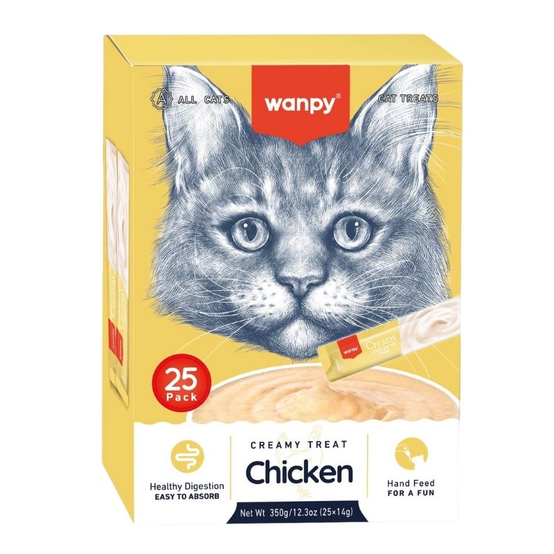 Wanpy Creamy Treat Chicken 25pc Pack_14gm (350gm) Wanpy Creamy Treat Chicken 25pc Pack_14gm (350gm)