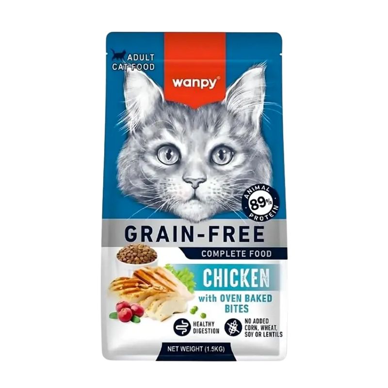 Wanpy Grain Free Super Premium Dry Cat Food Adult Chicken 1.5KG Wanpy Grain Free Super Premium Dry Cat Food Adult Chicken 1.5KG