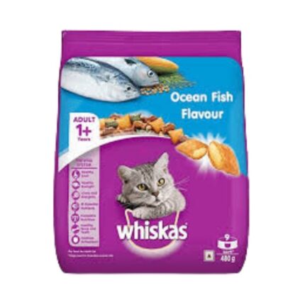 Whiskas Adult 1+ Cat Food Ocean Fish 480gm