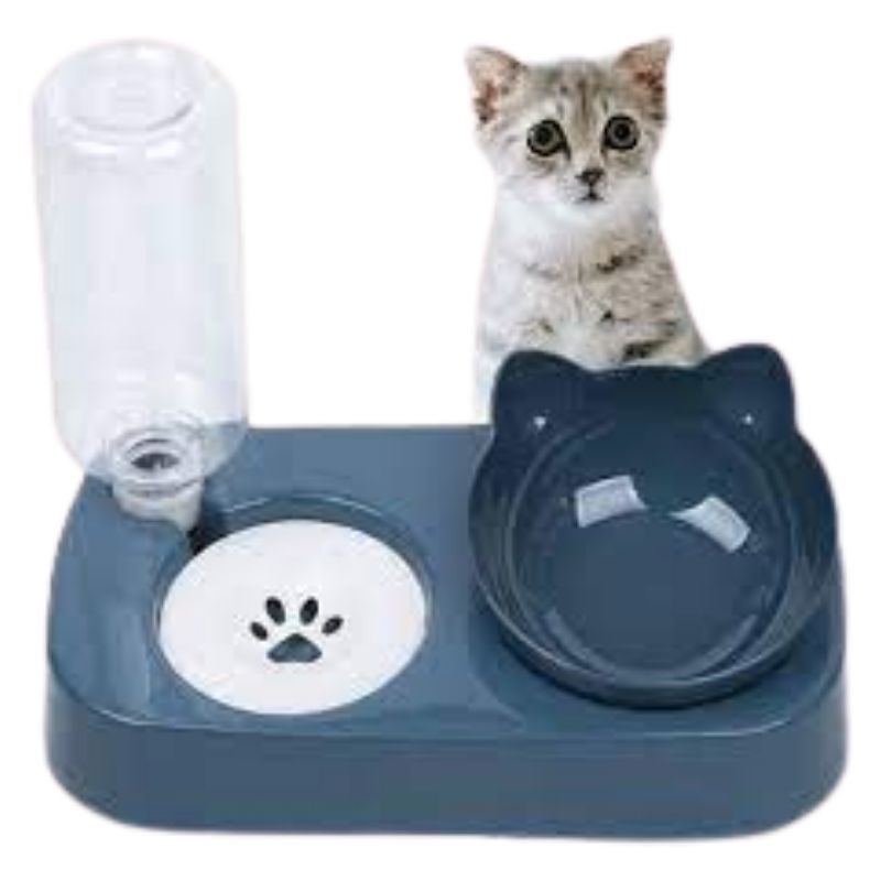 2in 1 Automatic Water Dispenser with Food Bowl 2in 1 Automatic Water Dispenser with Food Bowl