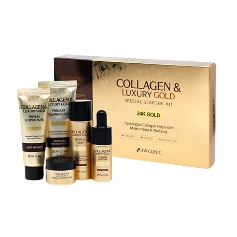 3W Clinic Collagen and Luxury 24 K Gold Special Starter Kit 3W Clinic Collagen and Luxury 24 K Gold Special Starter Kit