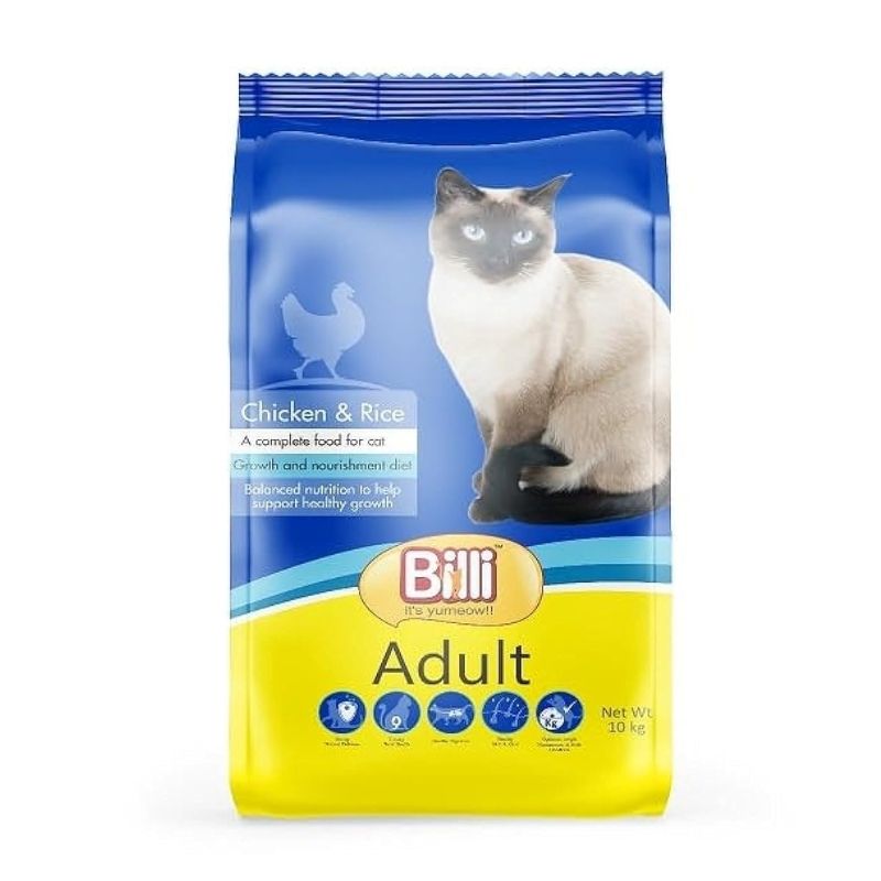 Billi Adult complete Cat Food Chicken & Rice 10kg Billi Adult complete Cat Food Chicken & Rice 10kg