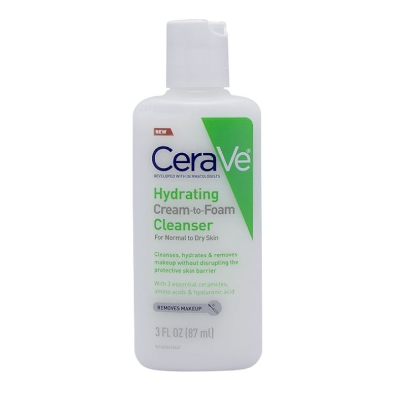 Cerave Hydrating Cream To Foam Cleanser 87ml Cerave Hydrating Cream To Foam Cleanser 87ml