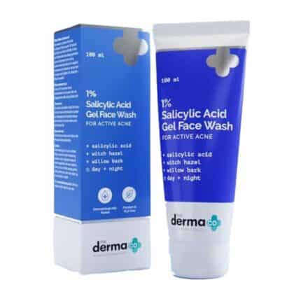 Derma 1% Salicylic Acid Gel Daily Face Wash for Active Acne 100ml