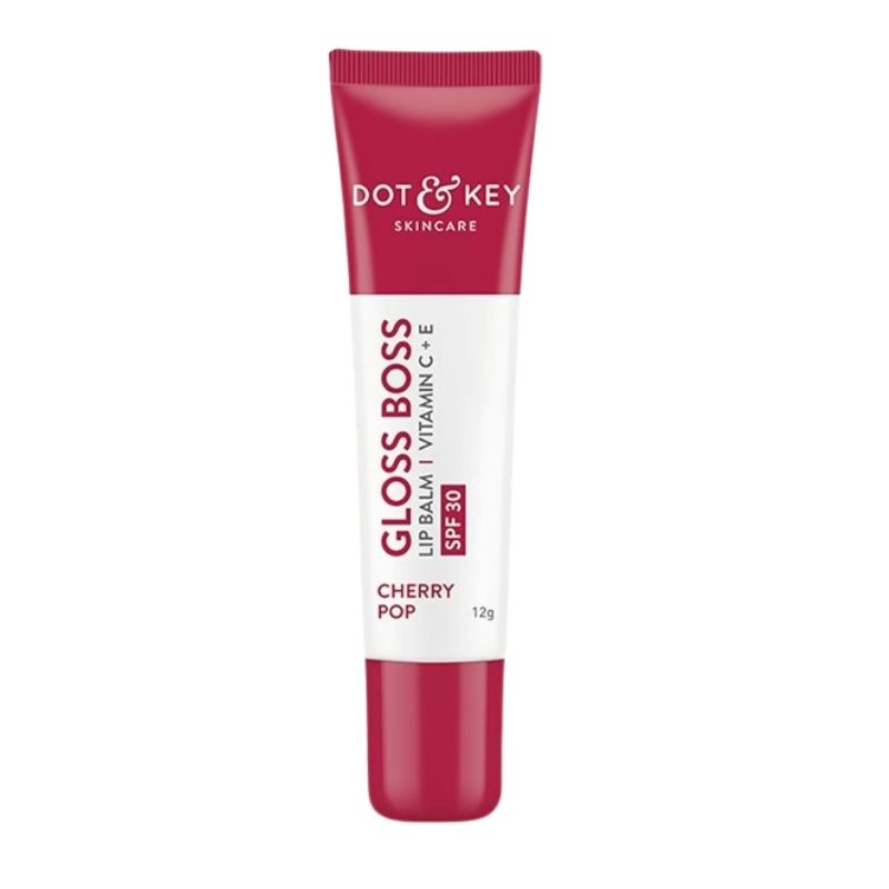 Dot and Key Gloss Boss Vitamin C + E Lip Balm with SPF 30 Cherry Pop - 12g Dot and Key Gloss Boss Vitamin C + E Lip Balm with SPF 30 Cherry Pop - 12g