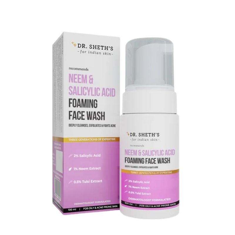 Dr. Sheth’s Neem & Salicylic Acid Foaming Face Wash - 100ml Dr. Sheth’s Neem & Salicylic Acid Foaming Face Wash - 100ml