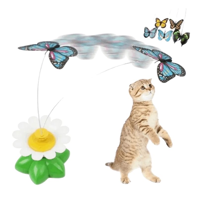Electric Rotating Cat Colorful Butterfly Toy Electric Rotating Cat Colorful Butterfly Toy