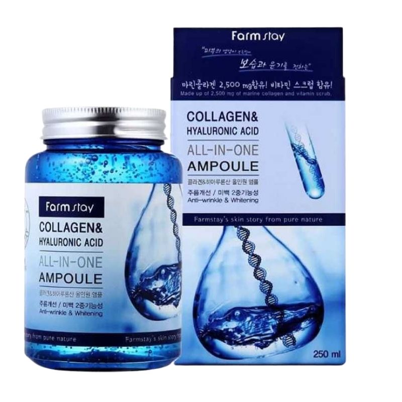 Farm Stay Collagen And Hyaluronic Acid All In One Ampoule 250ml Farm Stay Collagen And Hyaluronic Acid All In One Ampoule 250ml