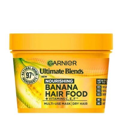 Garnier Ultimate Blends Hair Food Banana 3-in-1 Dry Hair Mask Treatment 400ml