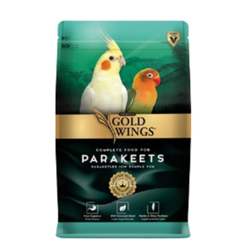 Gold Wings Complete Food For Parakeets Budgies - 1kg Pack Gold Wings Complete Food For Parakeets Budgies - 1kg Pack