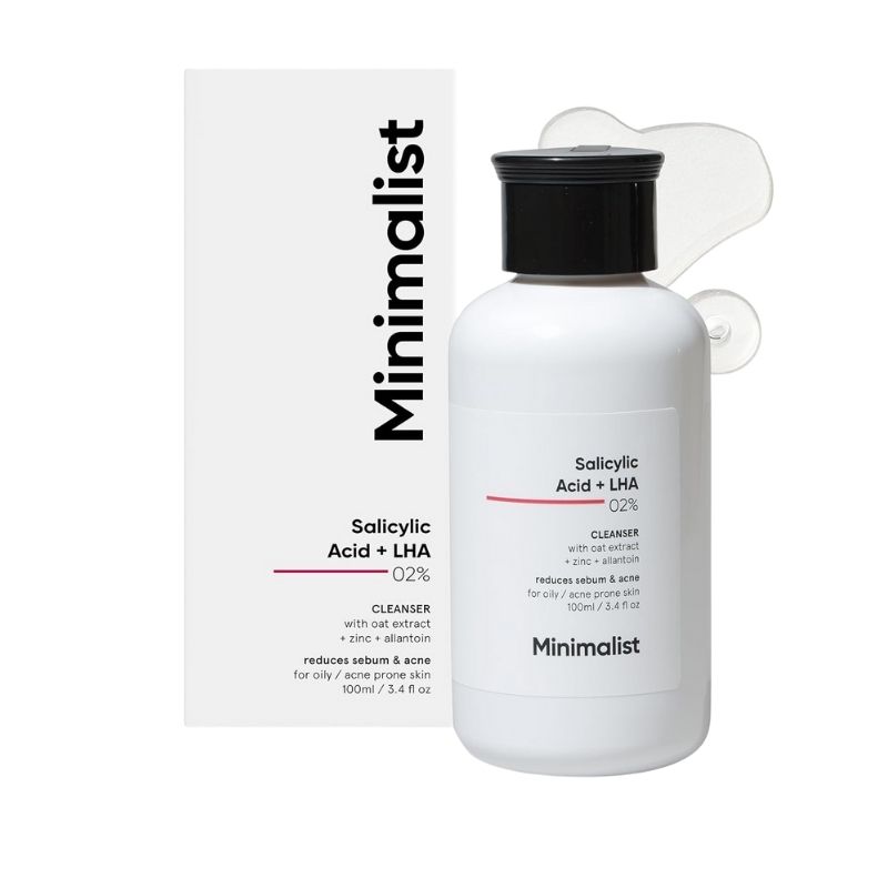 Minimalist Salicylic Acid + LHA 02% Face Cleanser- 100ml Minimalist Salicylic Acid + LHA 02% Face Cleanser- 100ml
