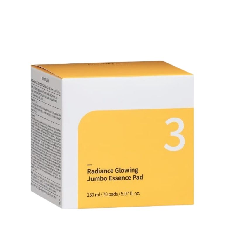 Numbuzin No. 3 Radiance Glowing Jumbo Essence 70Pcs Pad -150ml Numbuzin No. 3 Radiance Glowing Jumbo Essence 70Pcs Pad -150ml