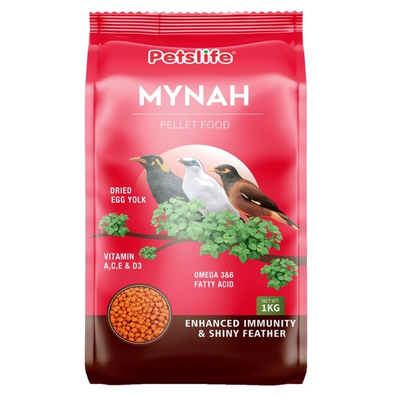 PETSLIFE Bird Food for Mynah- 1kg Pack PETSLIFE Bird Food for Mynah- 1kg Pack