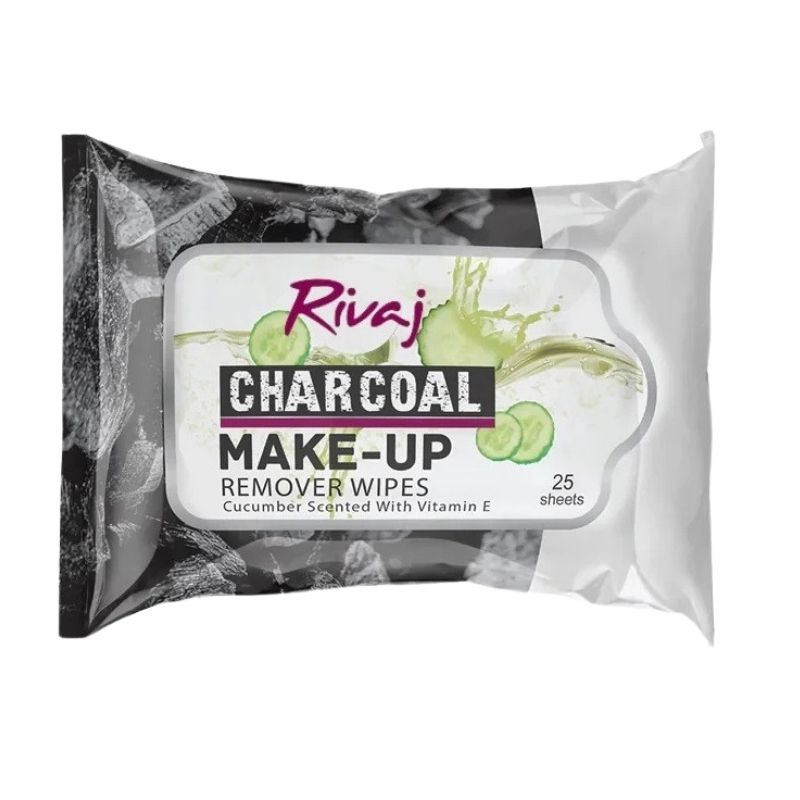 Rivaj Charcoal Make-up Remover 25 Wipes Rivaj Charcoal Make-up Remover 25 Wipes