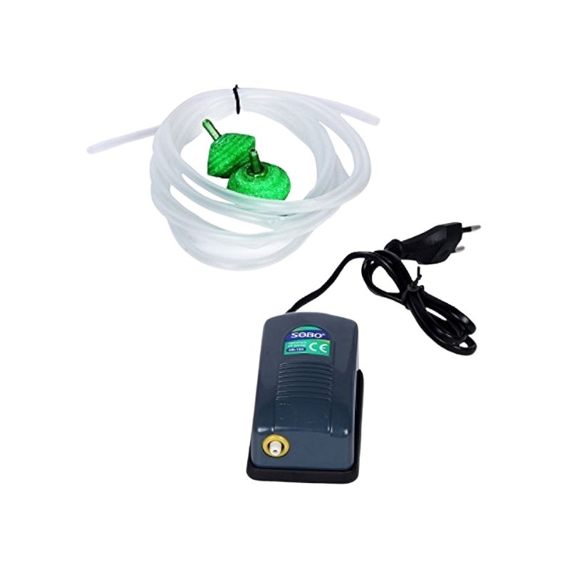 Sobo Sb-108 Oxygen Pump For Fishes With Air Stone & Pipe - 2.5W 1's Pack Sobo Sb-108 Oxygen Pump For Fishes With Air Stone & Pipe - 2.5W 1's Pack
