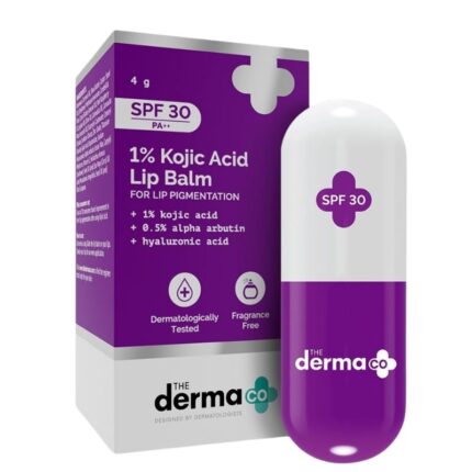 The Derma CO 1% Kojic Acid Lip Balm With Alpha Arbutin & Hyaluronic Acid - 4g