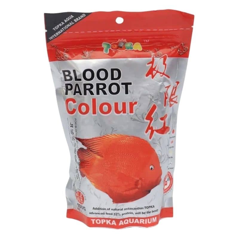 Topka Fish Food Blood Red Parrot Colour Enhancer & growth Topka Fish Food Blood Red Parrot Colour Enhancer & growth