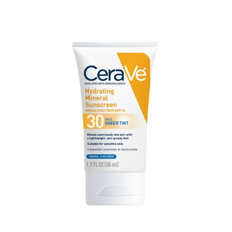 CeraVe Hydrating Sunscreen SPF 30 Face Sheer Tint 50ml CeraVe Hydrating Sunscreen SPF 30 Face Sheer Tint 50ml