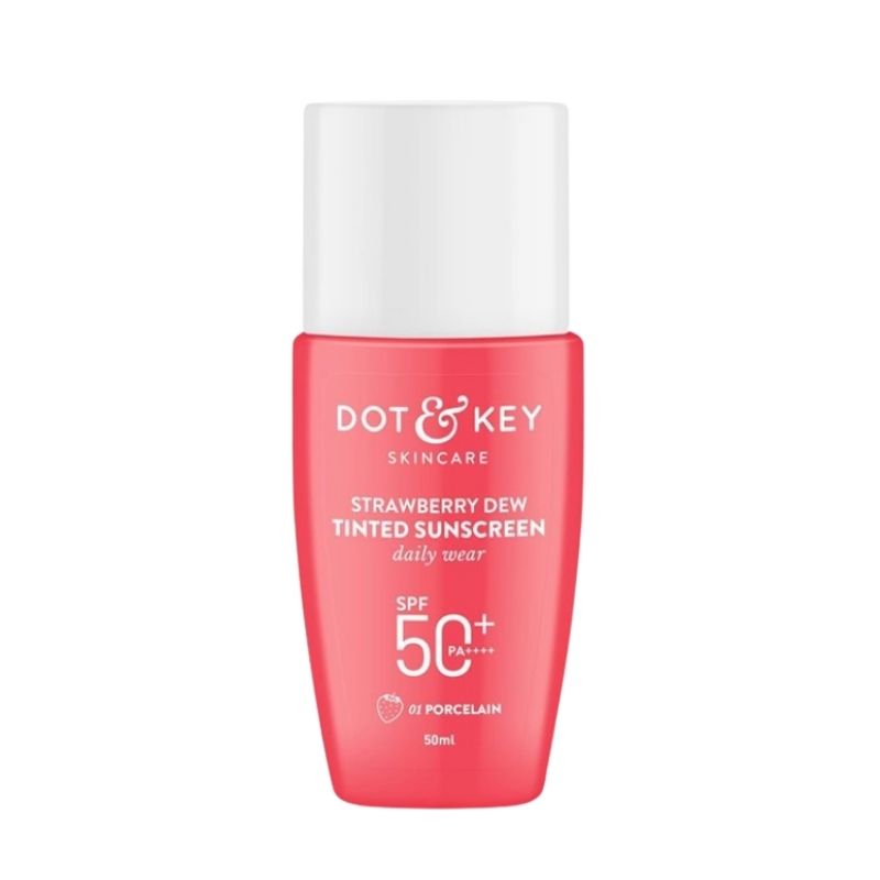 Dot and Key Strawberry Dew Tinted Sunscreen SPF 50+ PA++++ (Porcelain) Dot and Key Strawberry Dew Tinted Sunscreen SPF 50+ PA++++ (Porcelain)