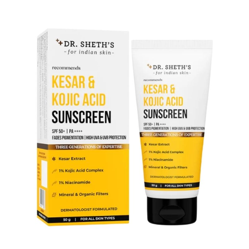 Dr. Sheth’s Kesar & Kojic Acid Sunscreen 50g Dr. Sheth’s Kesar & Kojic Acid Sunscreen 50g