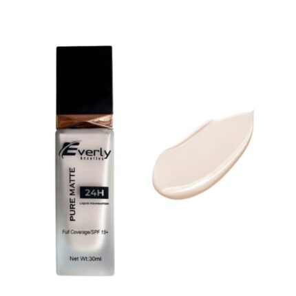 Everly 24h Pure Matte Full Coverage Liquid Foundation (Beige)