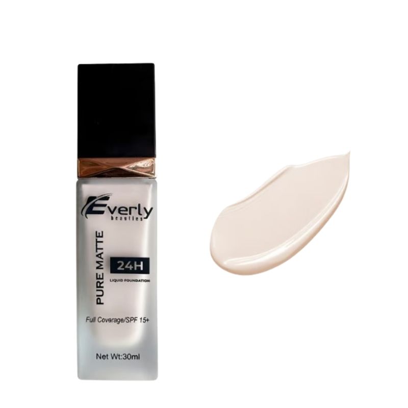 Everly 24h Pure Matte Full Coverage Liquid Foundation (Beige) Everly 24h Pure Matte Full Coverage Liquid Foundation (Beige)