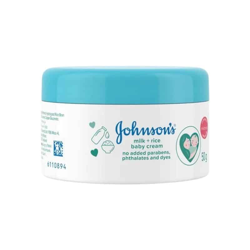Johnsons Milk & Rice Baby Cream 50g Johnsons Milk & Rice Baby Cream 50g