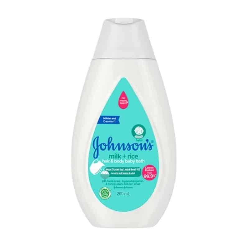 Johnson's Milk+Rice Hair & Body Baby Bath 200ml Johnson's Milk+Rice Hair & Body Baby Bath 200ml