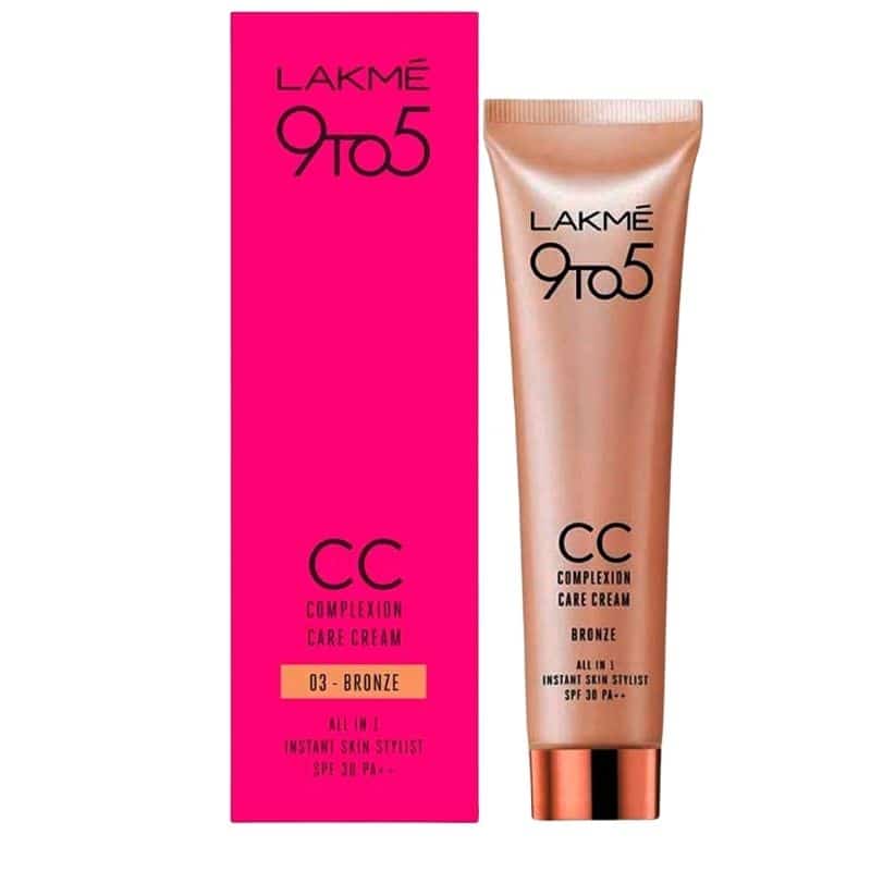 Lakme 9 To 5 CC Complexion Care Cream SPF 30 PA++ (Bronze) Lakme 9 To 5 CC Complexion Care Cream SPF 30 PA++ (Bronze)