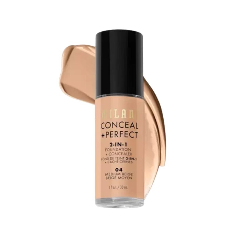 Milani Conceal + Perfect 2-in-1 Foundation & Concealer 30ml (Medium Beige) Milani Conceal + Perfect 2-in-1 Foundation & Concealer 30ml (Medium Beige)